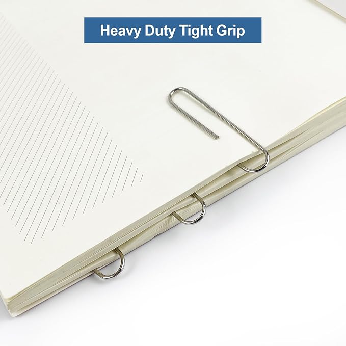 Jumbo Paper Clips, 240pcs 2 Inch Large Silver Paper Clip, Big PaperClips for Paperwork Office School and Personal Use
