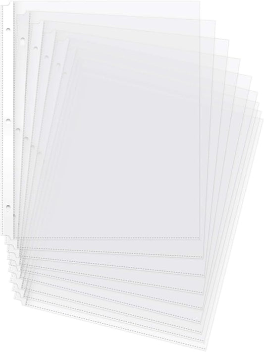 Amazon Basics Durable Clear Sheet Protectors for 3 Ring Binder, 8.5 in x 11 in, 3 holes, 200 Pack
