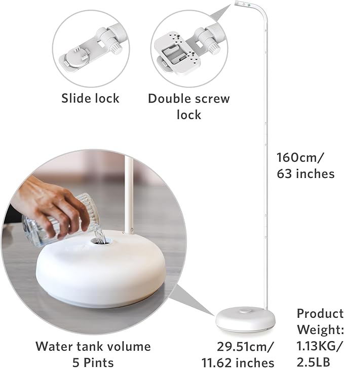 LeapFrog Floor Stand Accessory, Compatible with Most Cameras, Adjustable Camera Mount for Crib, Secure and Stable Design, Safe and Secure Monitoring, Over-The-Crib View, Quick Setup