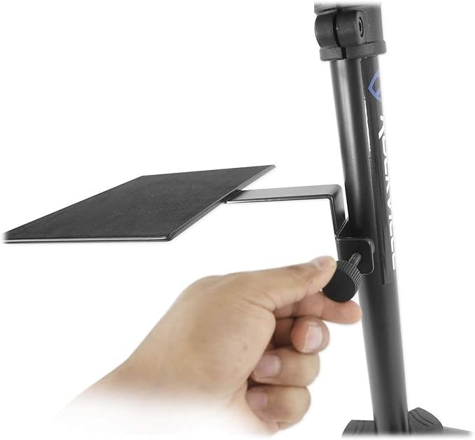 RockvilIe RLS67 Laptop/Tablet Tripod Stand w/Tilt +Grip Surface for Karaoke