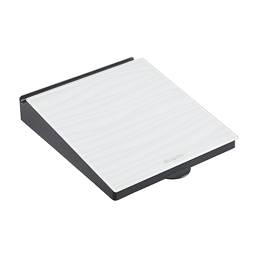 ECR4Kids MessageStor Dry-Erase Glass Board Memo Station, Desk Organizer, Waves