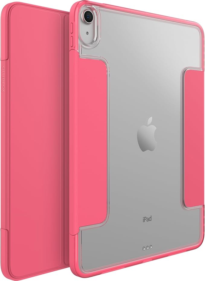 OtterBox - Symmetry Series 360 Elite Case for 11" iPad Air M2/4th/5th Gen - Scratch-Resistant Tablet Case with Folio and Apple Pencil Holder (Rouge Powder)