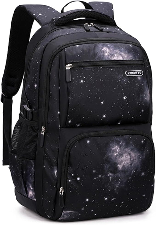 MITOWERMI Boys Backpacks for Primary Junior School Kids Backpack with Lunch Box Galaxy Space Bookbags for Boys Girls