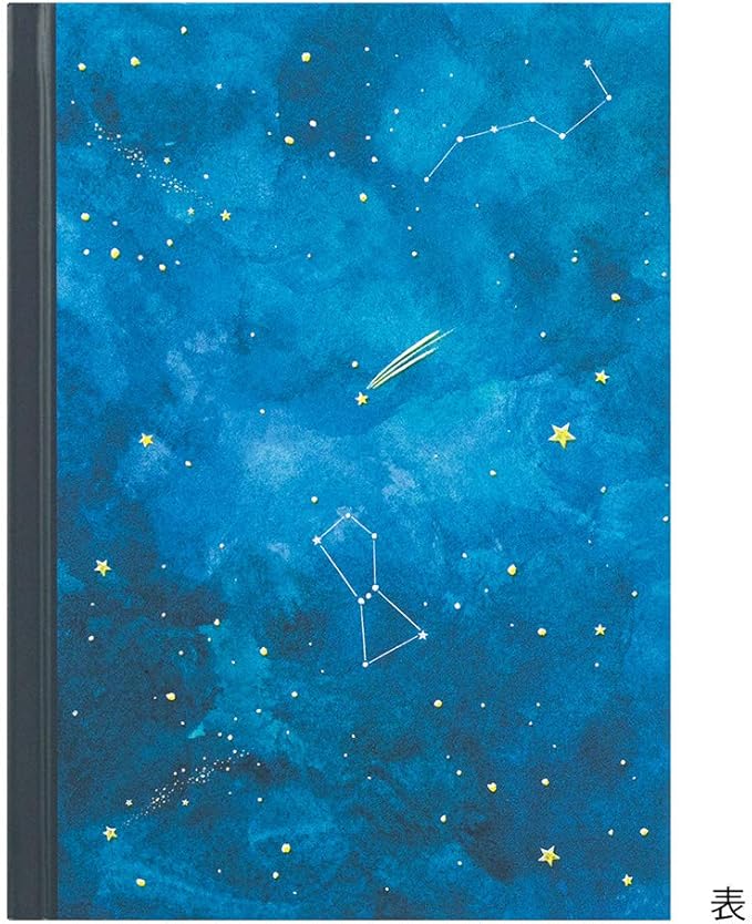 DESIGNPHIL Midori 12886006 Diary, Night Sky Pattern
