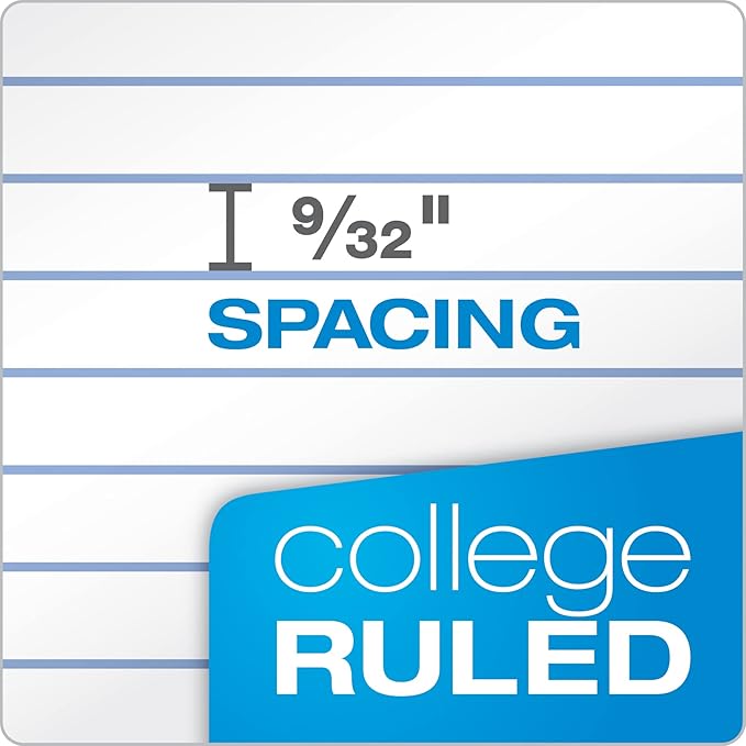 Oxford Spiral Notebook 8.5 X 11, Water Resistant Cover, 100 Sheets, College Ruled, 1 Subject - Pack of 12