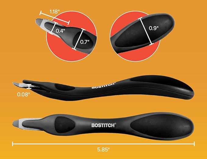 Bostitch Office Professional Push Style Easy Staple Remover, Black (30000-BLK)