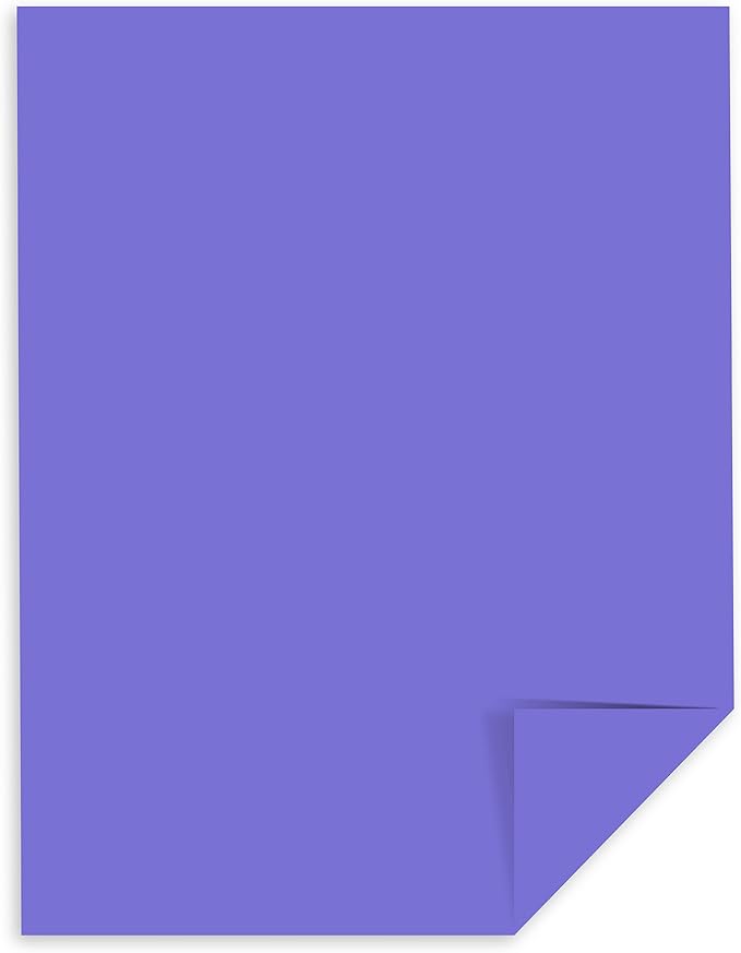 Neenah Astrobrights Premium Color Paper, 24 lb, 8.5 x 11 Inches, 500 Sheets, Venus Violet (22081)