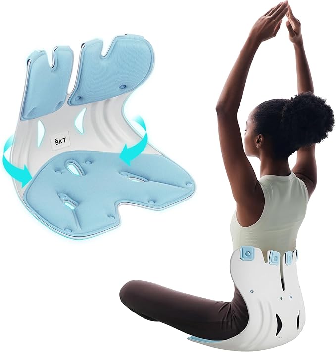 BKT Seat Cushion Chair Ergonomic Office Chair Cushions Lumbar Support for Seat Pillow Ideal for Students Office Workers Nursing Mothers Long Sitting Outdoor Fishing Floor