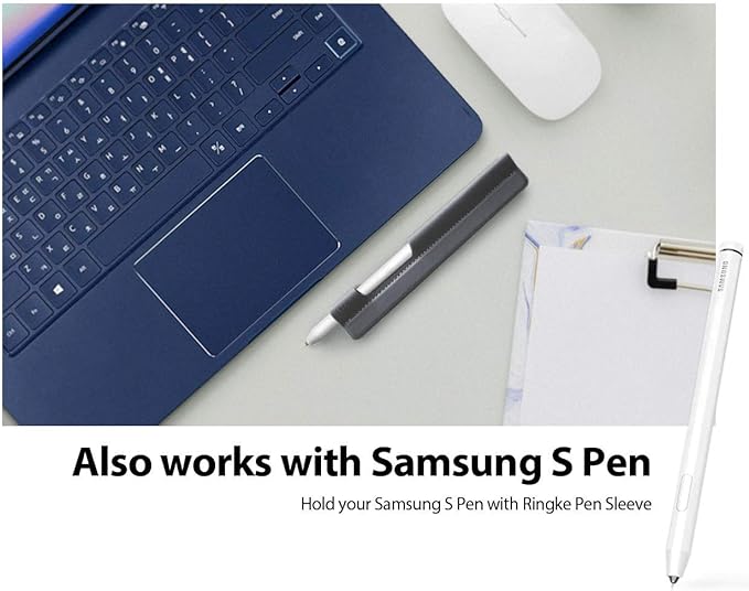 Ringke Pen Sleeve Charcoal Gray Designed for Apple Pencil, Journal, Tablets, and More