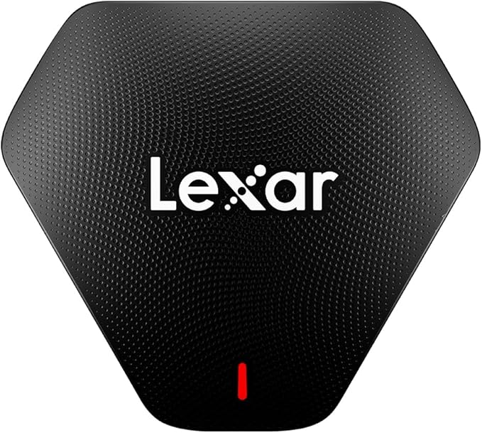 Lexar Professional Multi-Card 3-in-1 USB 3.1 Reader, Supports SD, microSD and CF Cards (LRW500URBNA)