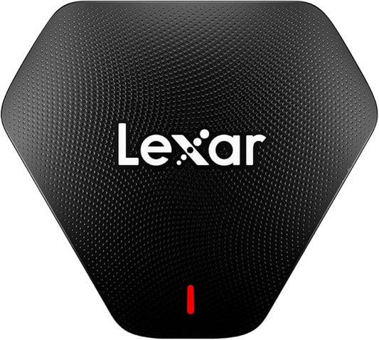 Lexar Professional Multi-Card 3-in-1 USB 3.1 Reader, Supports SD, microSD and CF Cards (LRW500URBNA)