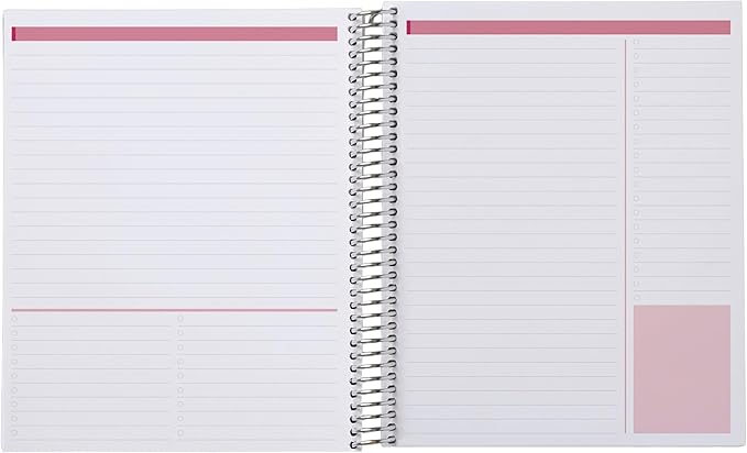 Erin Condren Productivity 8.5x11 Bold Blooms Cover Notebook Spiral Bound Journal for Writing, and Note Taking, Premium Paper, Stylish Floral Cover, Perfect for School, Office, and Creative Planning