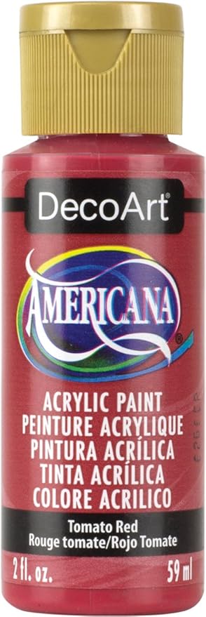 DecoArt Americana Acrylic Paint, 2-Ounce, Tomato Red