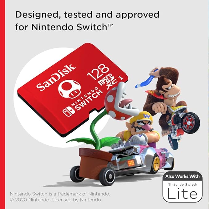 SanDisk 128GB 2-Pack microSDXC Card, Licensed for Nintendo Switch (2x128GB) - SDSQXAO-128G-GN6Z2