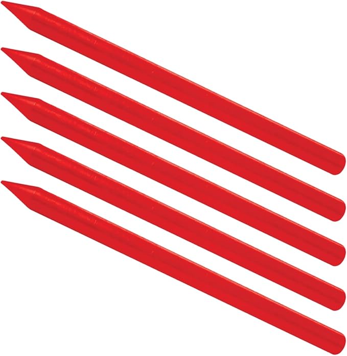 FastCap Fatboy Red Crayon Refills for Mechanical Pencil - Perfect for Architecture Supplies and Construction Tools for Home Improvement - 5-Pack - 08881