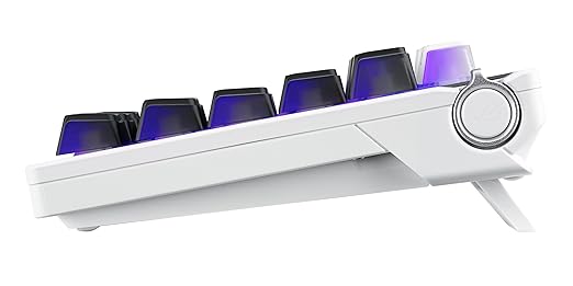 ASUS ROG Azoth X Wireless Mechanical Gaming Keyboard – 75% TKL, Tri-Mode Connectivity, Hot Swappable Pre-lubed ROG NX V2 Snow Linear Switches, South-Facing PCB, PBT Keycaps, PC/Mac Support - White