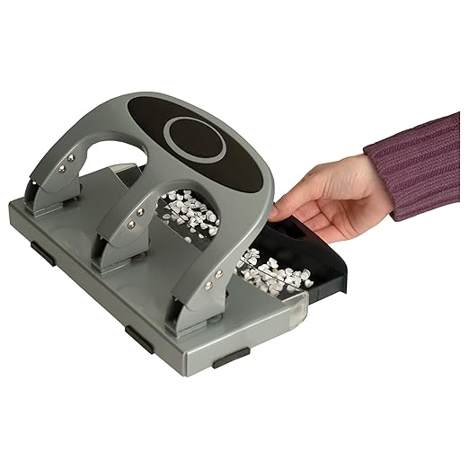 Office Depot Deluxe 3-Hole Heavy-Duty Punch, 10100