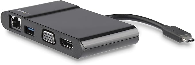 StarTech.com USB-C Multiport Adapter - USB-C Travel Dock with 4K HDMI or 1080p VGA, Gigabit Ethernet, 5Gbps USB-A 3.0 - Discontinued, Limited Stock, & Replaced by DKT31CHVL (DKT30CHV)