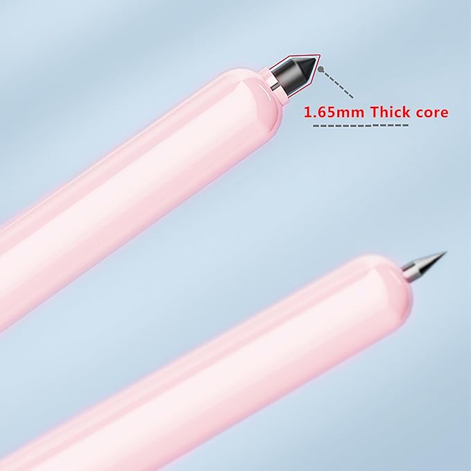 LABANCA 8 Pcs Compass Set with Protractor Rulers Pencil for Math Geometry (Pink8671)