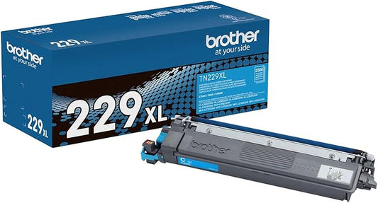 Brother Genuine TN229XLC Cyan High Yield Printer Toner Cartridge - Print up to 2,300 Pages(1)