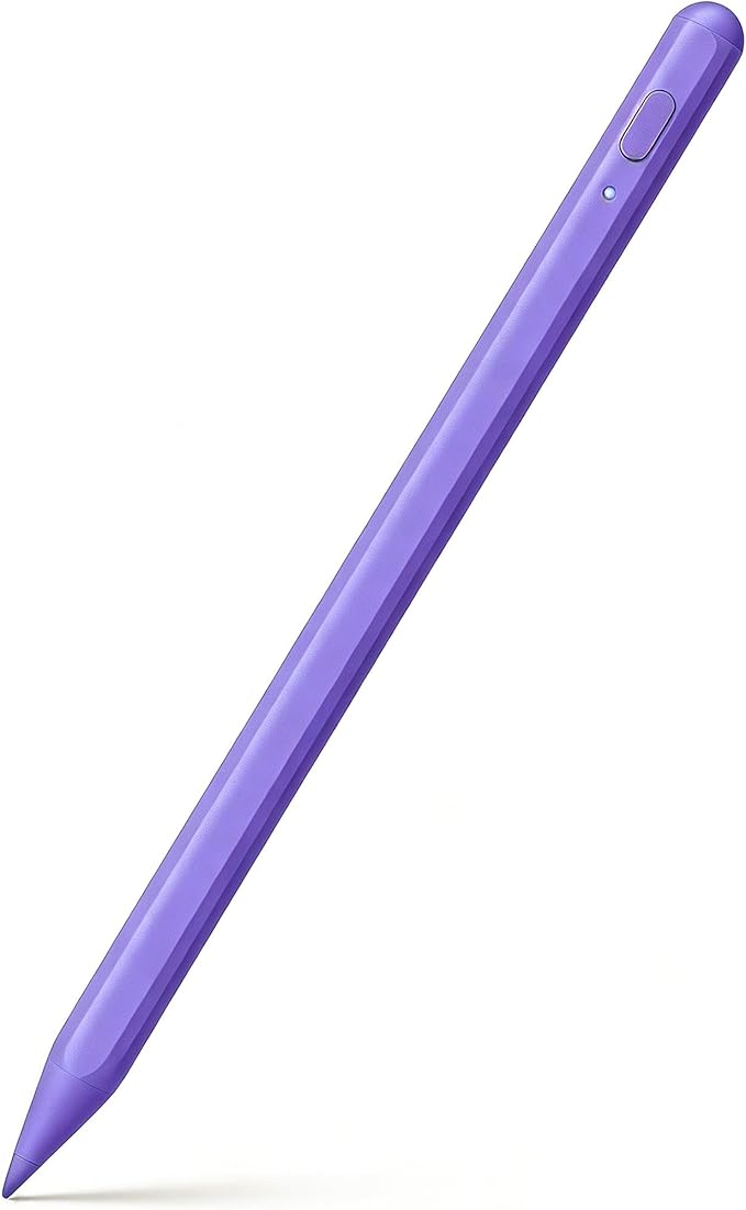 Pencil for iPad 11th/10th,2018-2025 Fast Charge Stylus Pen Palm Rejection Tilt Sensitivity Apple Pencil for iPad A16/11/10/9/8/7/6th,Pro 12.9"/11"/13" M5/M4,Air M3/M2/5/4,Mini A17/6th/5th-Purple