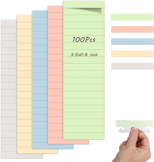 100 Pcs Hanging File Folder Tab Inserts 3.5 Inch Colored Blank File Tab Hanging File Folders Labels Paper Inserts Thick 300Gsm Cardstock for 3.5 Inch Hanging Folder Tab
