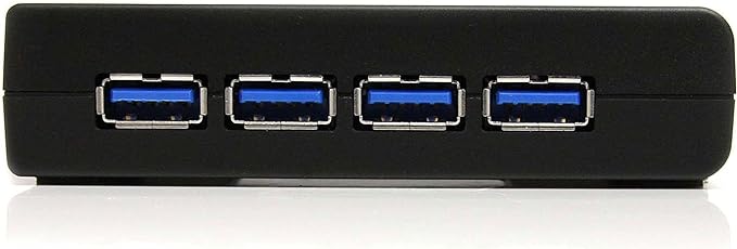 StarTech.com 4-Port USB 3.0 SuperSpeed Hub with Power Adapter 5Gbps - Portable Multiport USB-A Dock IT Pro - USB Port Expansion Hub for PC/Mac - 4 Port Powered USB Hub for PC (ST4300USB3)