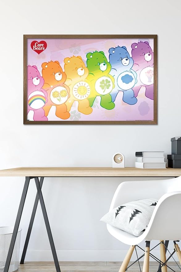 Care Bears - Care Bear Stare Wall Poster, 34L" x 22.4W", Bronze Framed Version