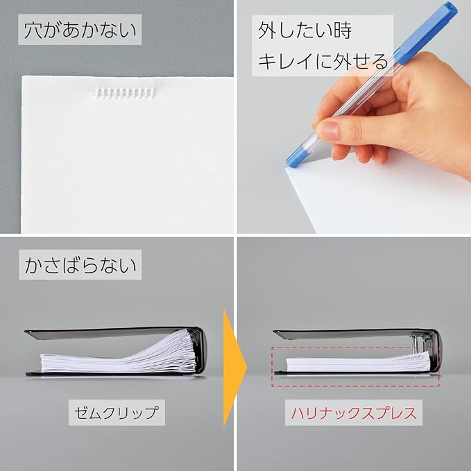 Kokuyo Stapleless Stapler, Harinacs Desktop & Handheld Staple-Free, Up to 5 Sheets No Staple Binding, Portable Compact Holeless Stapler, Green, Japan Import (SLN-MPH105G)