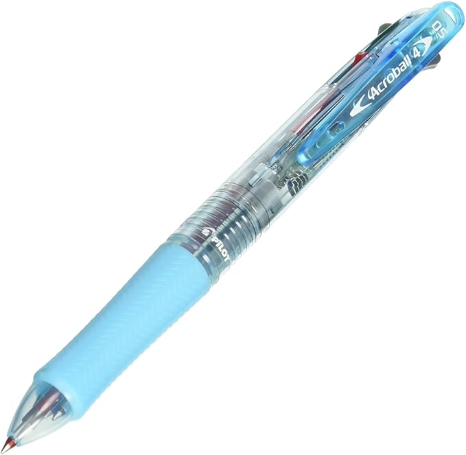 Pilot 4 Colors Ballpoint Pen, Acroball 4 Extra Fine, Black, Red, Blue & Green (Bkab-45EF-CSL)