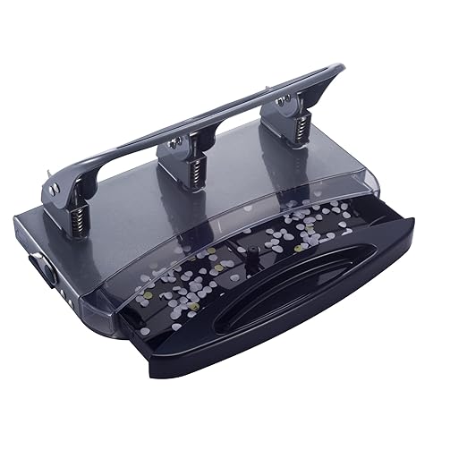 Office Depot Deluxe 3-Hole Heavy-Duty Punch, 10100