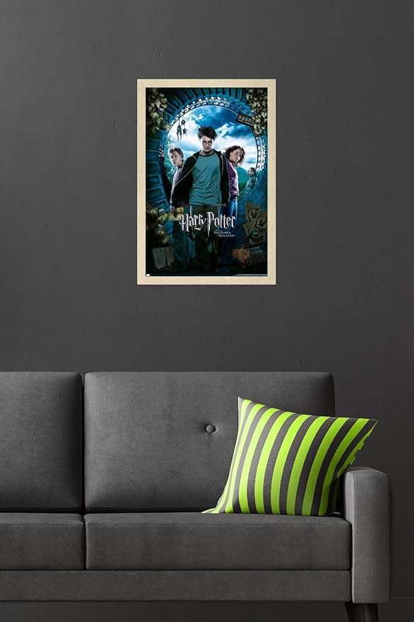 Harry Potter and the Prisoner of Azkaban - Sky One Sheet Wall Poster, 22.4L" x 14.7W", Blonde Framed Version