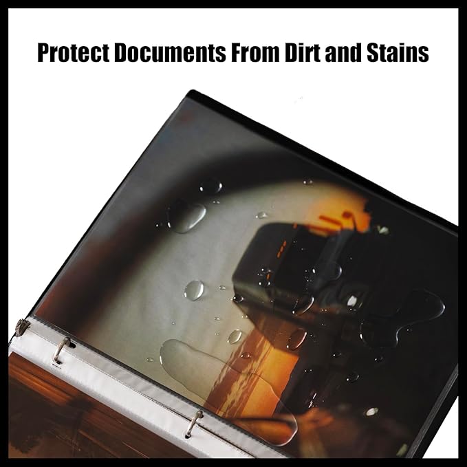 300 Pack Clear Sheet Protectors for 3 Ring Binder, Polypropylene Acid-Free Material, 8.5 x 11 Inch Letter Size, Protector of Your Documents