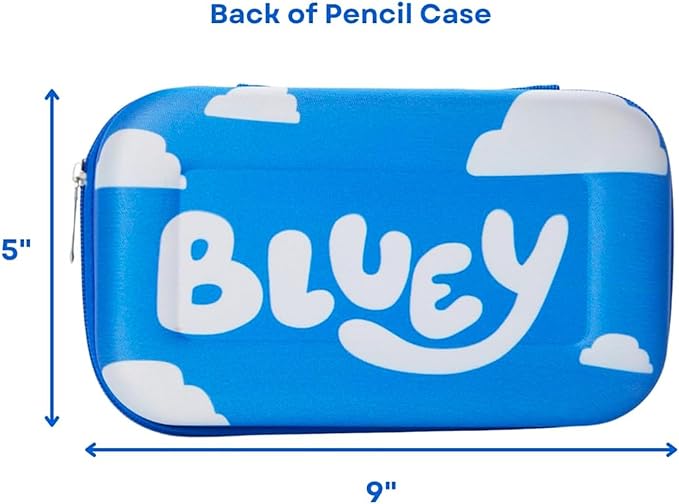 Bluey Pencil Box Set - School Supplies Bundle with Themed Pencil Case, Gel Pens, Stickers, More | Bluey Stationery Set for Girls