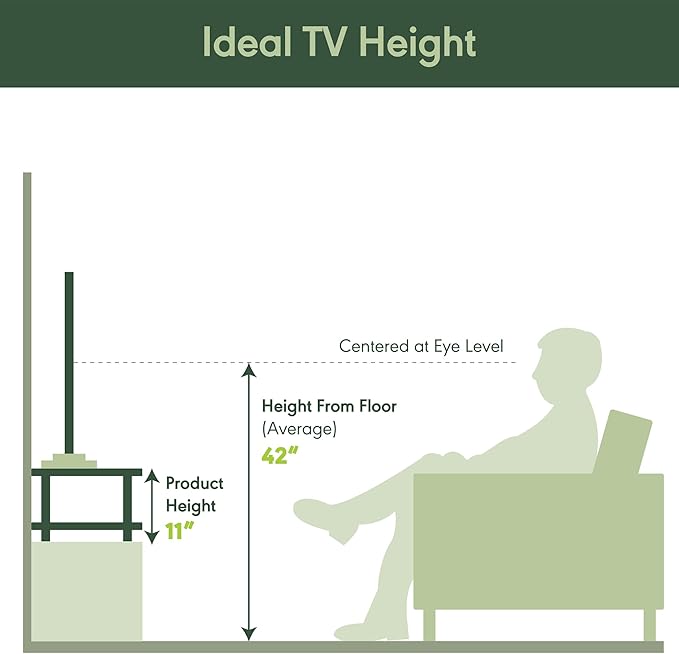Furinno TURN-N-TUBE TV Riser Stand, 2-Tier Small Elevated No Tools TV Stand, TV Console for TV up to 32 inch, 15.8 x 23.8 x 11, for Living Room, Bedroom, Oak Grey