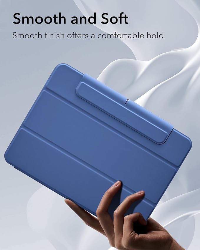ESR for iPad Air 13 Inch Case M4/M3/M2 (2026/2025/2024) with Pencil Holder, Removable Magnetic Cover, Vertical Stand, Fully Supports Pencil Pro and Pencil(USB-C), Rebound 360 Series, Blue