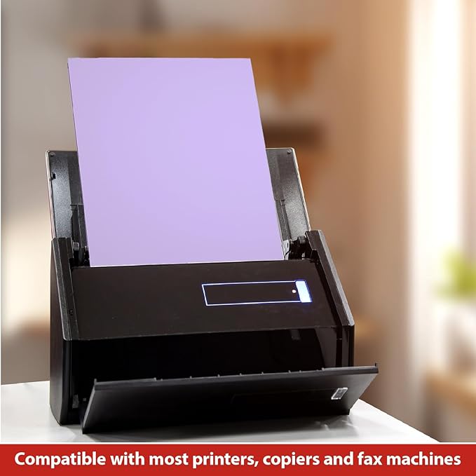 Staples Pastel Copy Paper 8.5 x 11 Inch Lilac Color Sheets for Printing and Documents