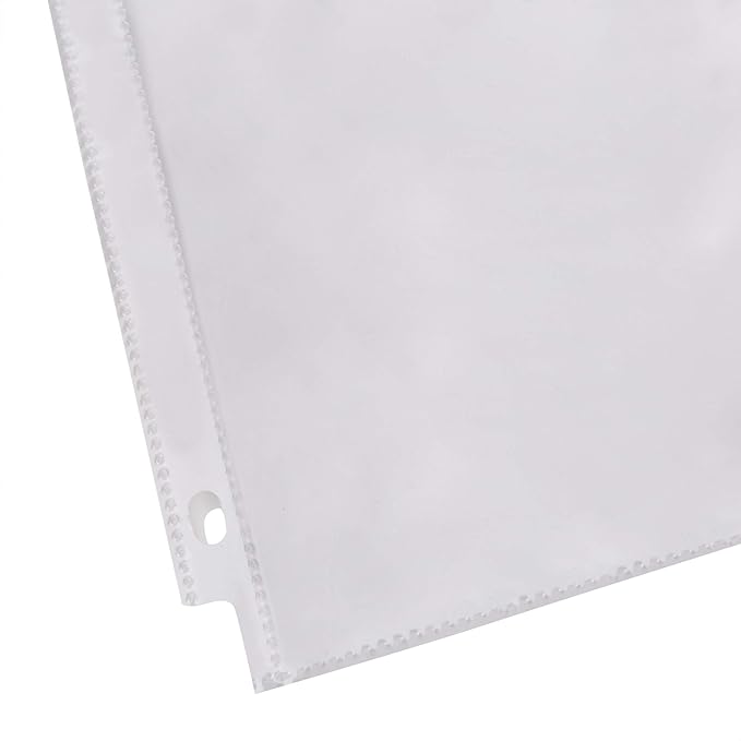 Amazon Basics Sheet Protectors for 3 Ring Binder, Heavyweight, Acid-Free, Top Loading, Polypropylene, 8.5 x 11 Inch, 500-Pack, Clear