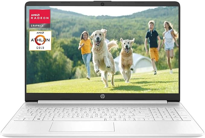 HP Notebook Laptop, 15.6" FHD Display, AMD Athlon Gold 3150U, 16GB RAM, 2TB PCIe SSD, SD Card Reader, Webcam, HDMI, Wi-Fi, Windows 11 Home, Silver