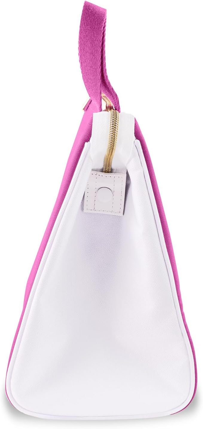 kate spade new york Cute Lunch Bag for Women, Large Capacity Lunch Tote, Adult Lunch Box with Silver Thermal Insulated Interior Lining and Storage Pocket, Colorblock, Want A Bite