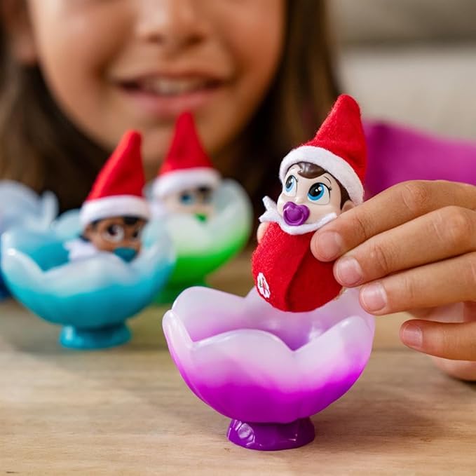 The Elf on The Shelf Frost Pips Dark Tone Duo: Boy and Girl Dark Tone Mini-Blooms