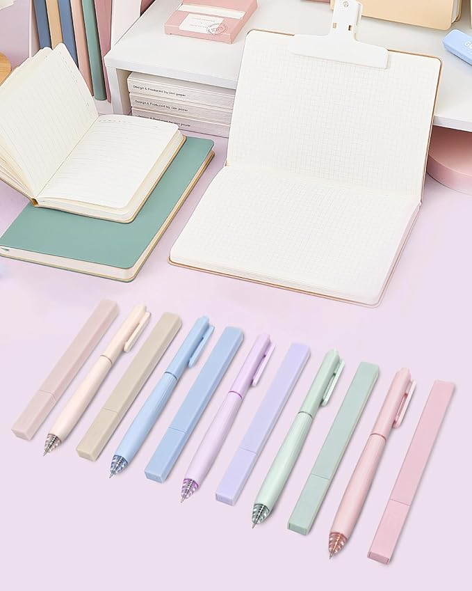 Bible Highlighters and Pens No Bleed, 6 Cute Highlighters and 5 Colored Ink Pens for Bible Study, Aesthetic Bible Pens and Highlighters Set for Note Taking Journaling Supplies, 11 Pack