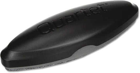 Quartet Eraser, 2-in-1, Whiteboard/Chalkboard, Magnetic, 6-1/2"x1-3/8", Oval, Black (BFEB2)
