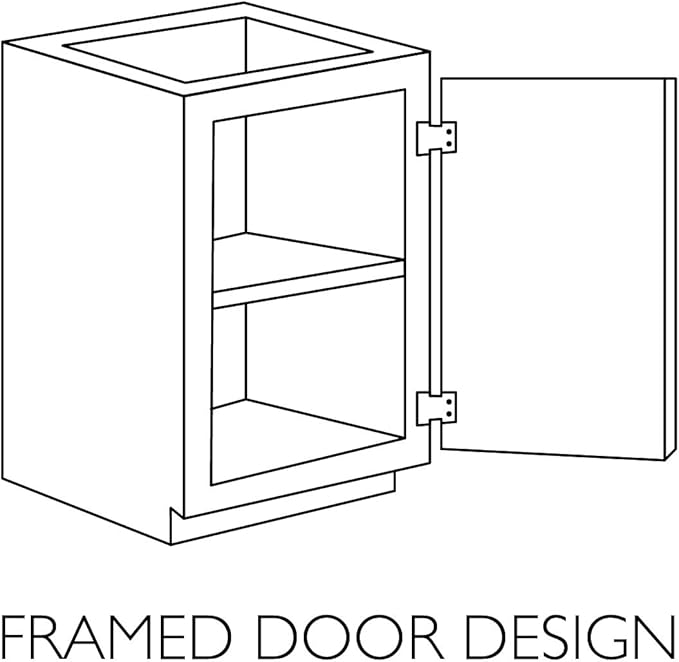 Design House Brookings Shaker Fully Assembled Wall Kitchen Cabinet W3324, 33 W x 12 D x 24 H, Painted White, Solid Wood, Design House, 613406