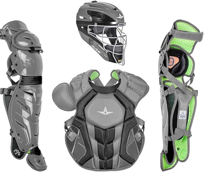 All-Star S7 Axis for Adults - Baseball Catching Equipment Kit (Catching Helmet, Chest Protector, Leg Guards), NOCSAE Standard