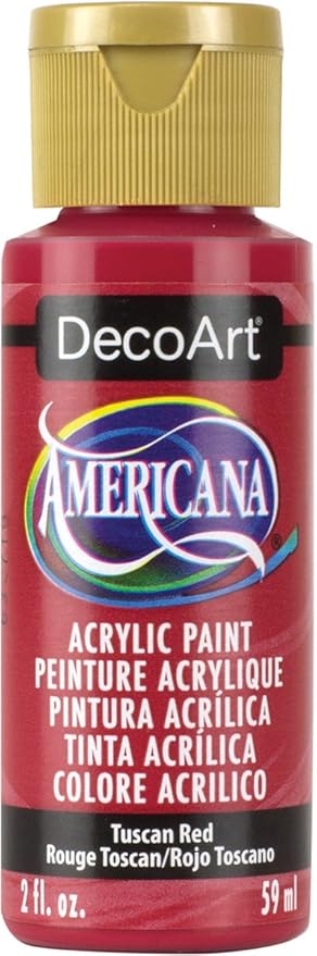 DecoArt Americana Acrylic Paint, 2-Ounce, Tuscan Red