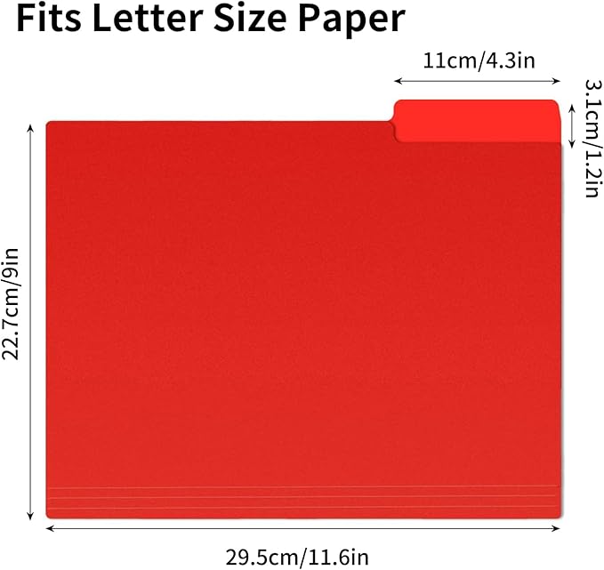 EOOUT 30pcs Colored File Folders, 9'' x 11.6'' Manilla Folders, Plastic File Folders, 3 Tab Poly Folder, 6 Colors with 40pcs Erasable Category Labels, for School and Office Supplies