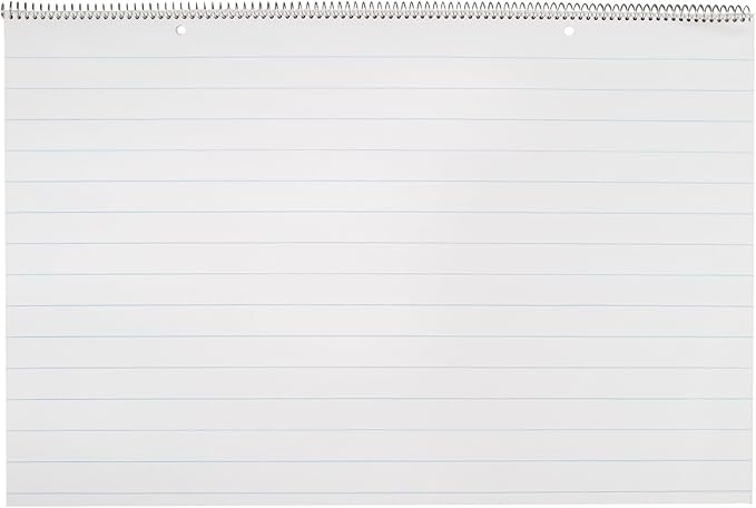 School Smart Chart Tablet, 24 x 16 Inches, 1 Inch Rule, 25 Sheets