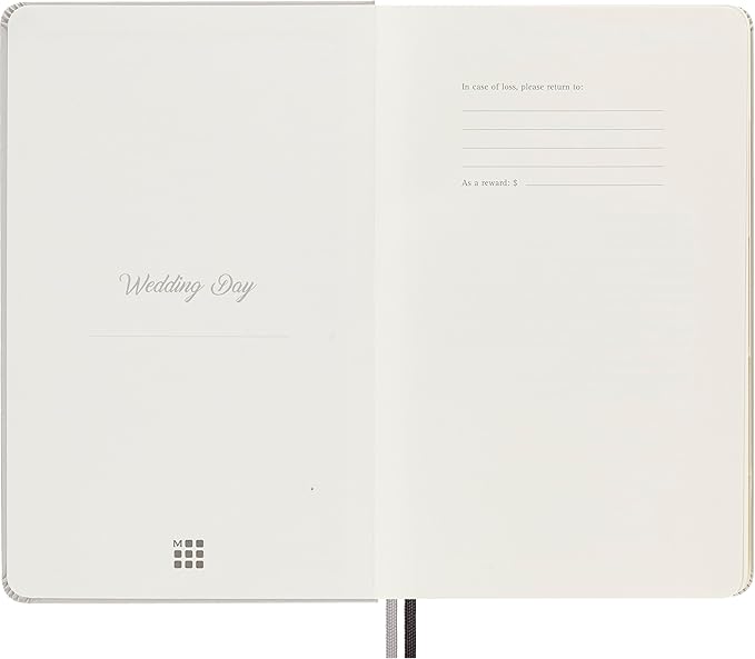Moleskine Passion Journal, Wedding, Hard Cover, Large (5" x 8.25") Pearl Grey, 400 Pages