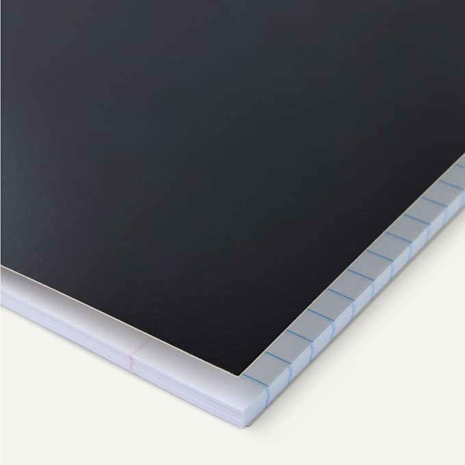 Amazon Basics Wide Ruled Spiral Notebook, For Work and School, 70 Sheets, 8" x 10.5", Assorted Solid Colors, 5 pack